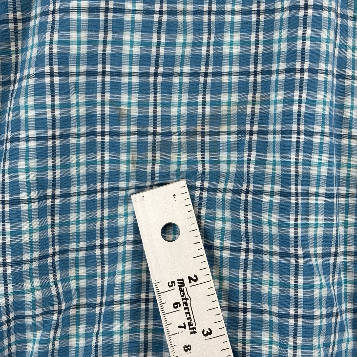 LL Bean Kennebunk Sport Shirt Mens Large Check Button Down Wrinkle Free