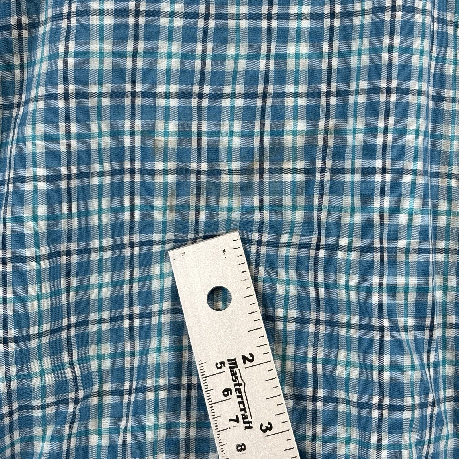 LL Bean Kennebunk Sport Shirt Mens Large Check Button Down Wrinkle Free