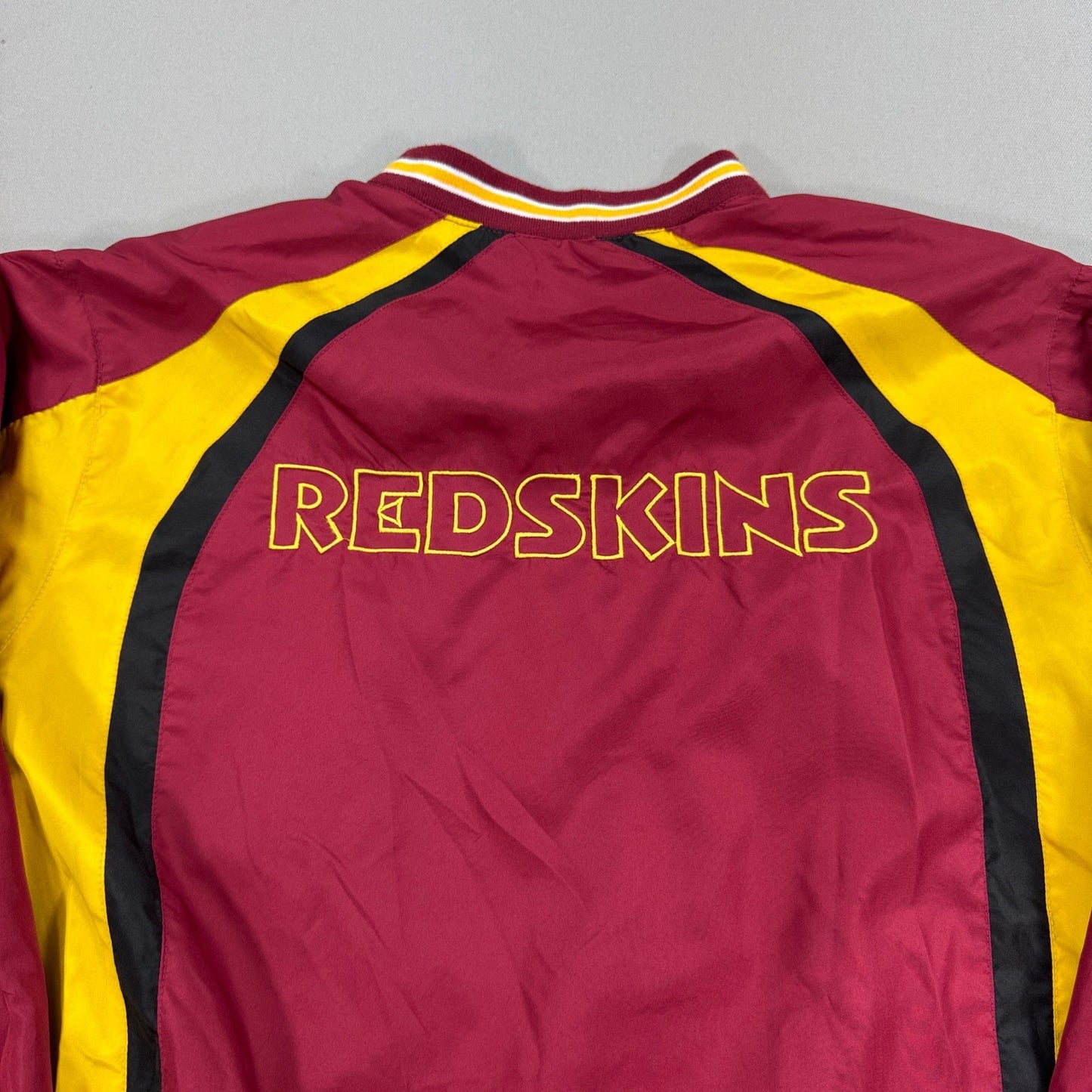 Vintage NFL Washington Redskins Jacket Mens Medium Outline Spellout Pullover