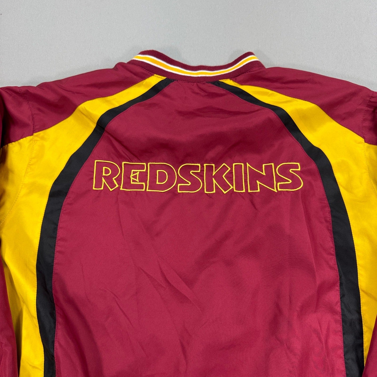Vintage NFL Washington Redskins Jacket Mens Medium Outline Spellout Pullover