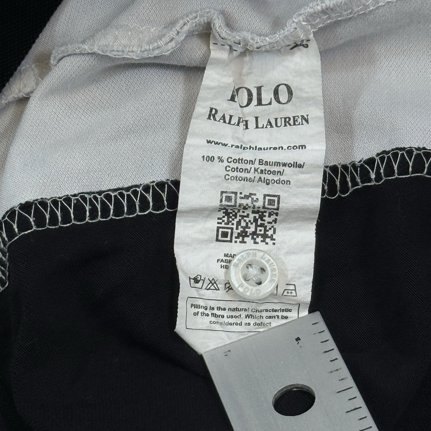 Polo Ralph Lauren Dubai Polo Shirt mens 2XL Black Custom Slim Big Pony Crest