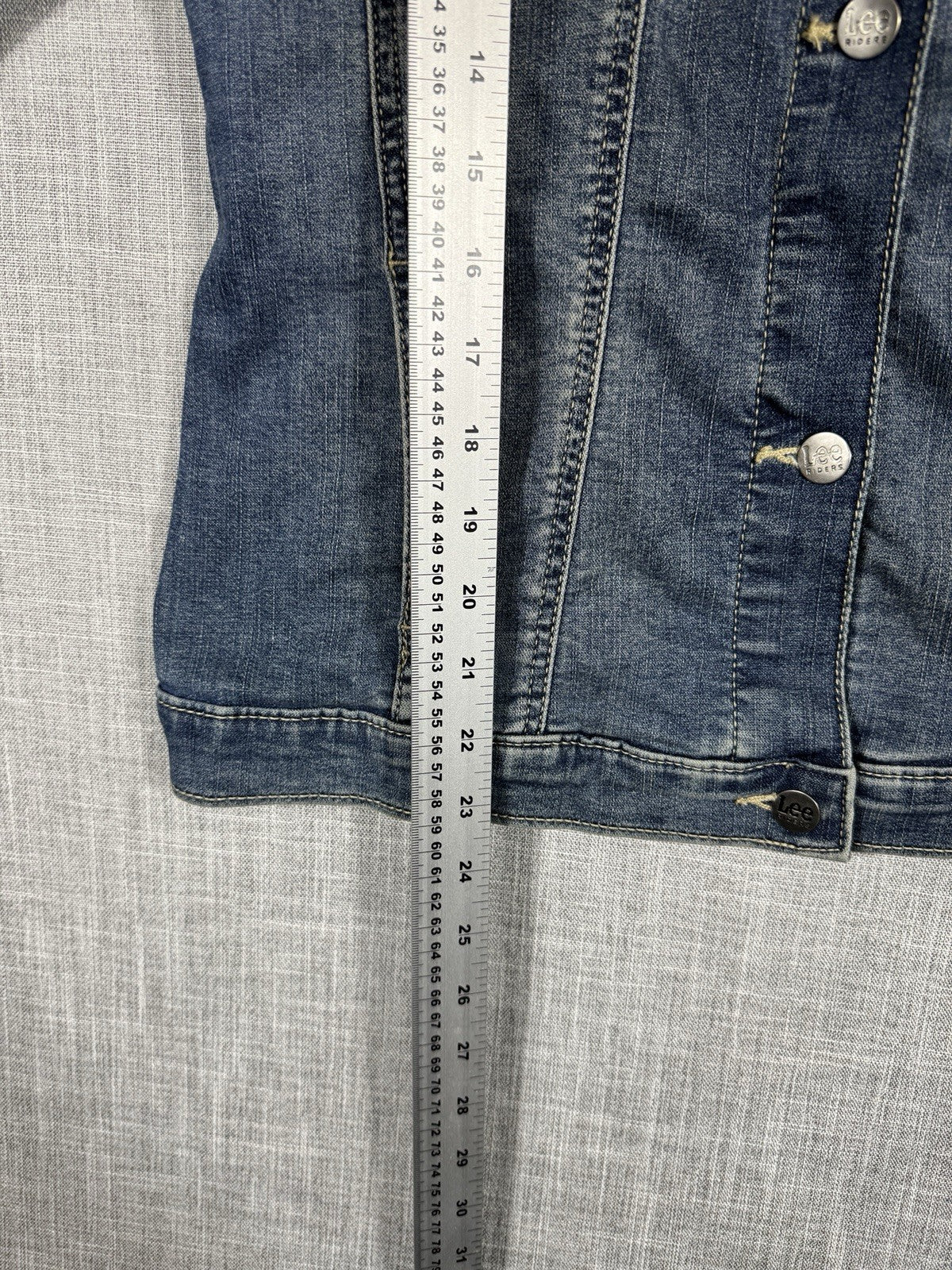 Lee Riders Women’s Jean Denim Jacket Button Down Country Rodeo Size Large