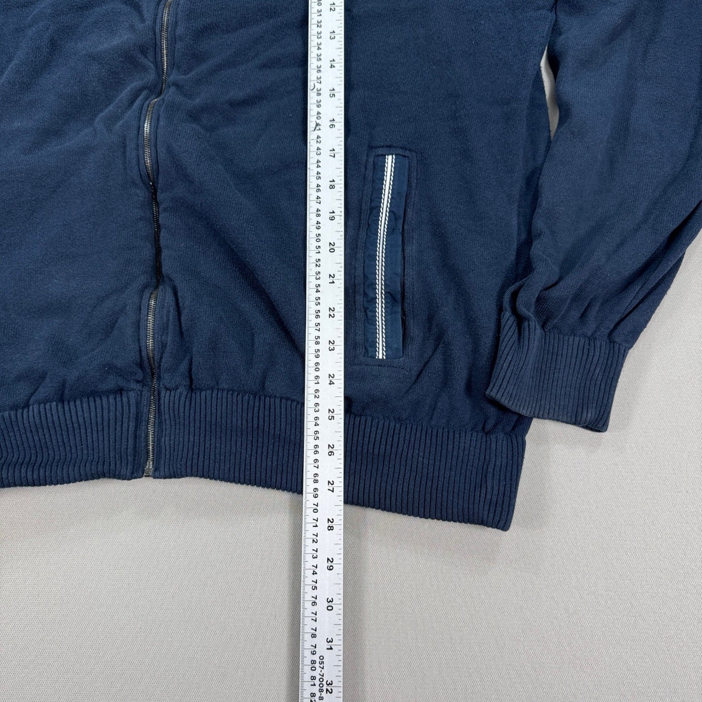 Paul & Shark Yachting Royal Club Full Zip Sweater mens 2XL Blue Made In Italy