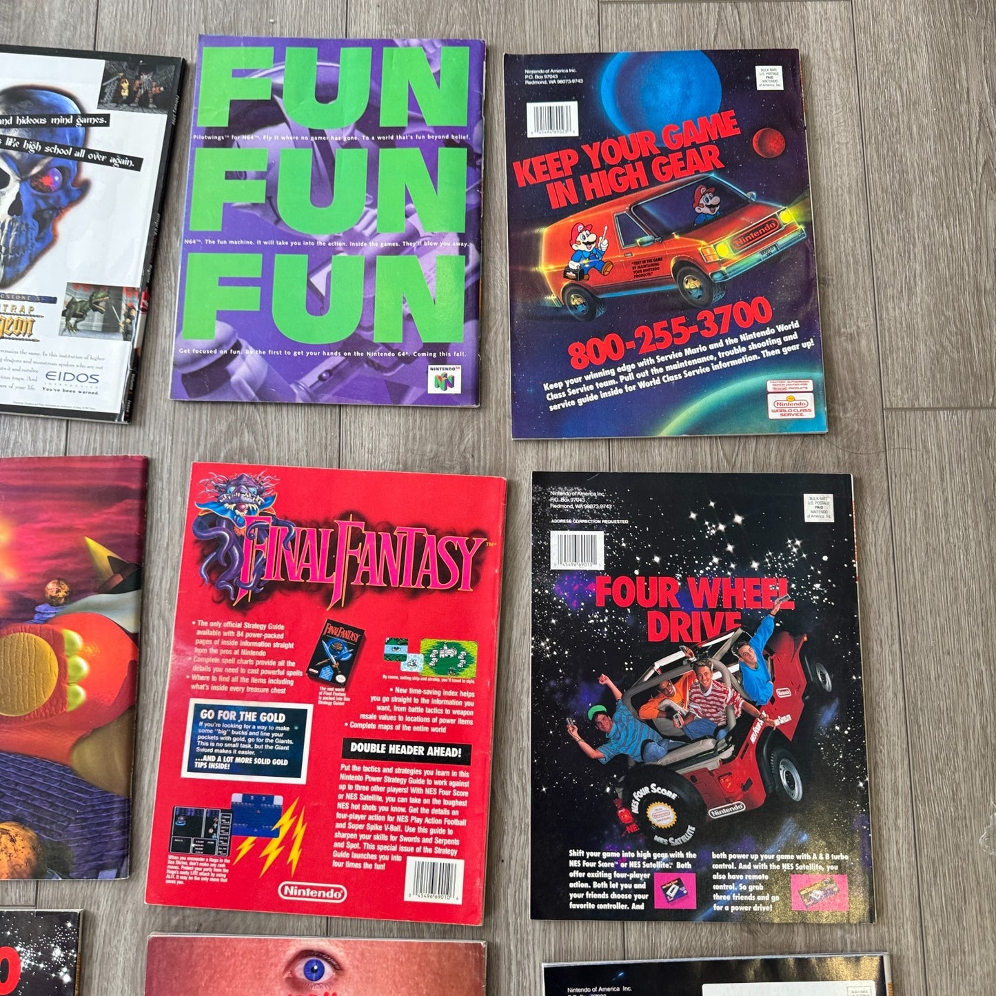Lot of 18 Nintendo power Magazines & 1 Playstation Magazine Read Description