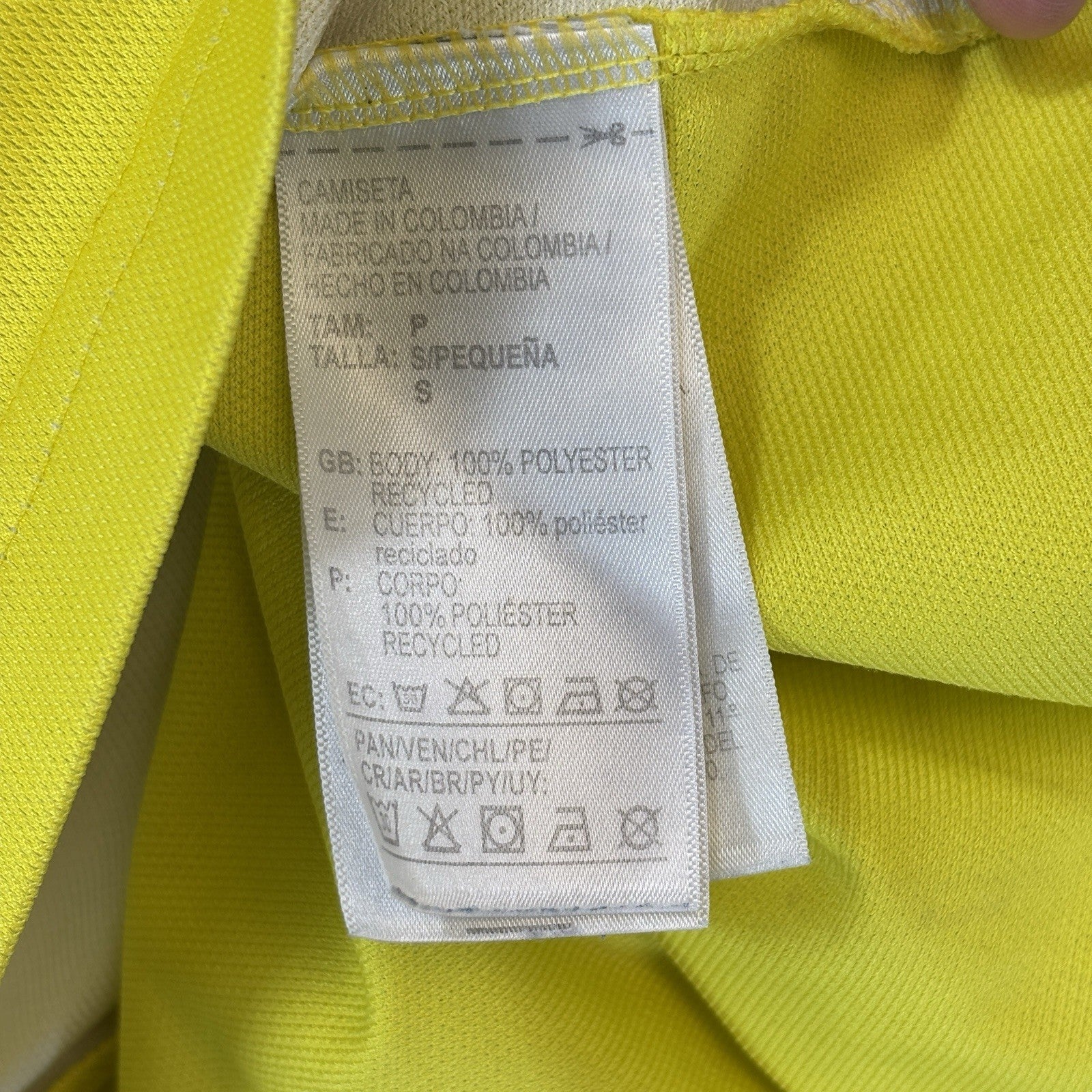 COLOMBIA NATIONAL TEAM 2018 2019 HOME SHIRT ADIDAS CW1526 JERSEY MENS SMALL