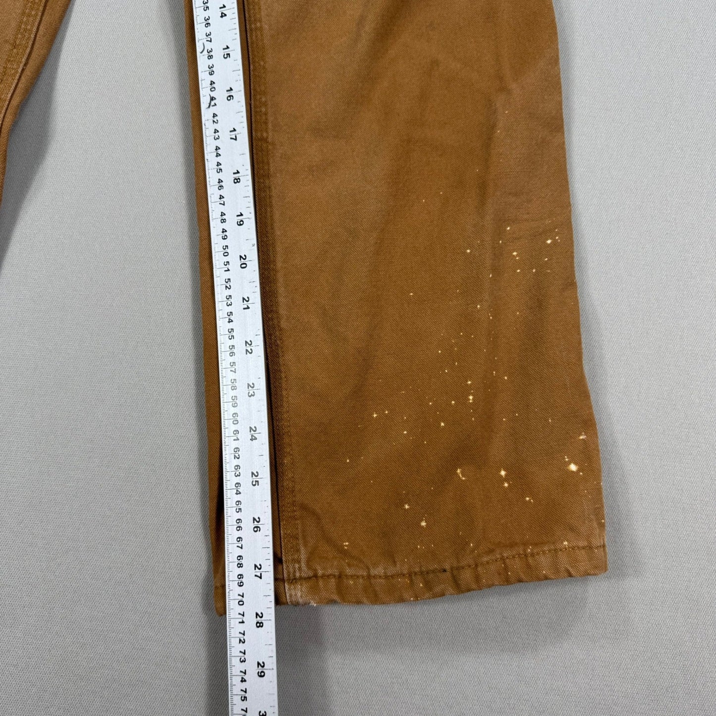 Carhartt Carpenter Pants Flannel Lined Womens Size 16 Brown Duck Canvas