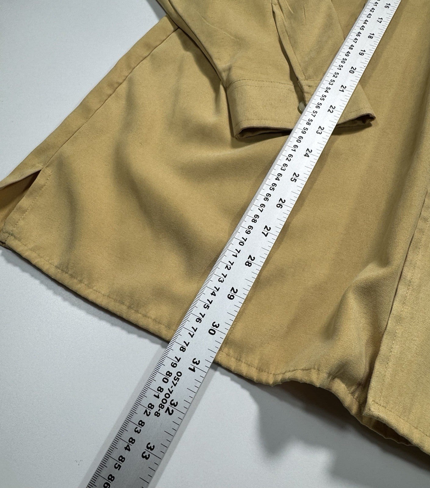 7 Diamonds Shirt Mens Large Brown Tan Button Up Country Velvet Feel Long Sleeve