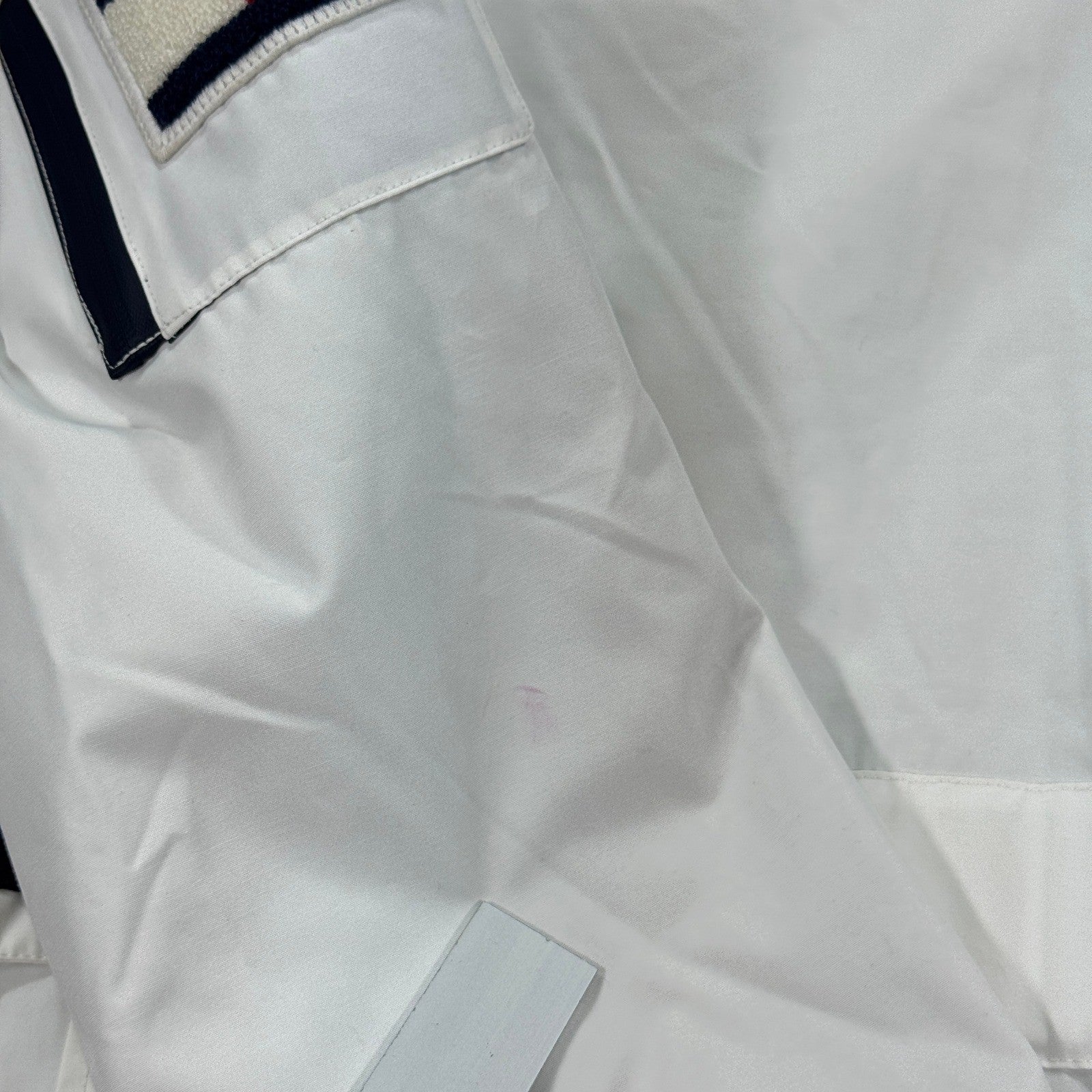 Tommy Hilfiger Windbreaker Coat White Quilted Lined Hooded Womens XL