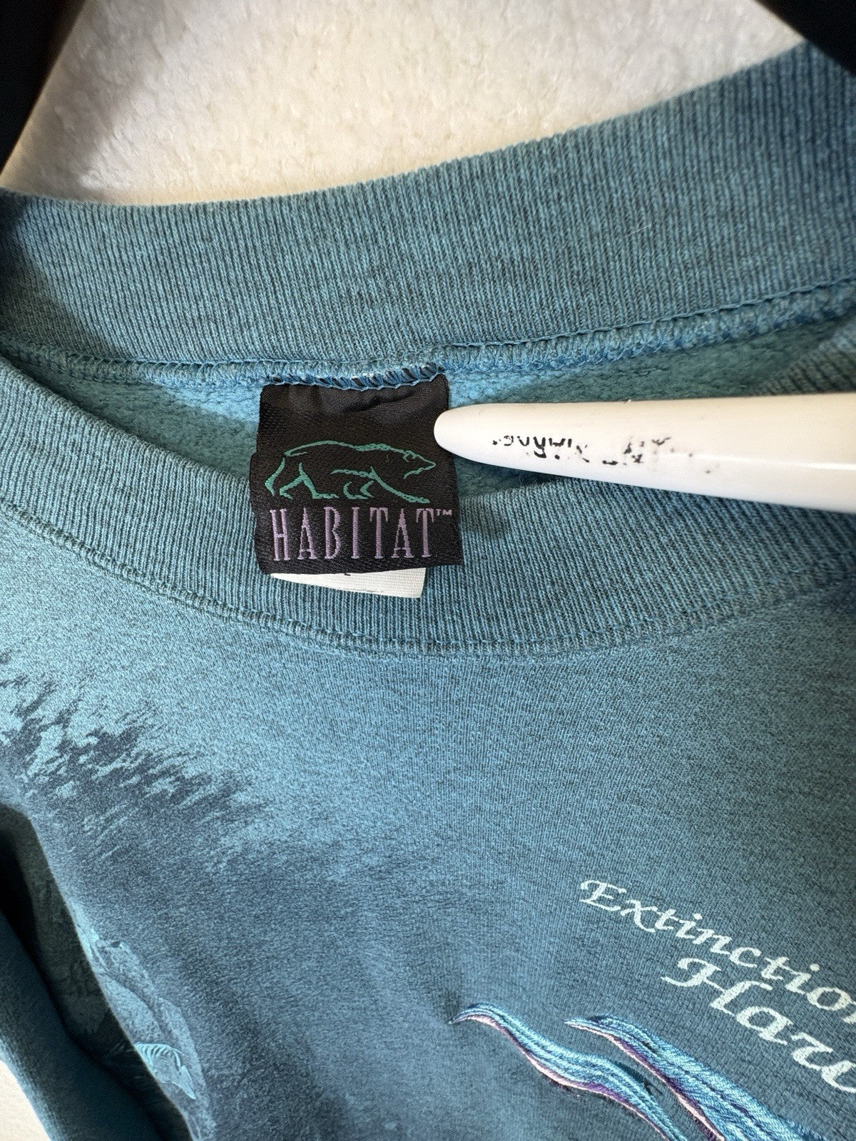 vtg 90s DOLPHIN ALL-OVER PRINT T-Shirt L hawaii nature ocean beach embroidered