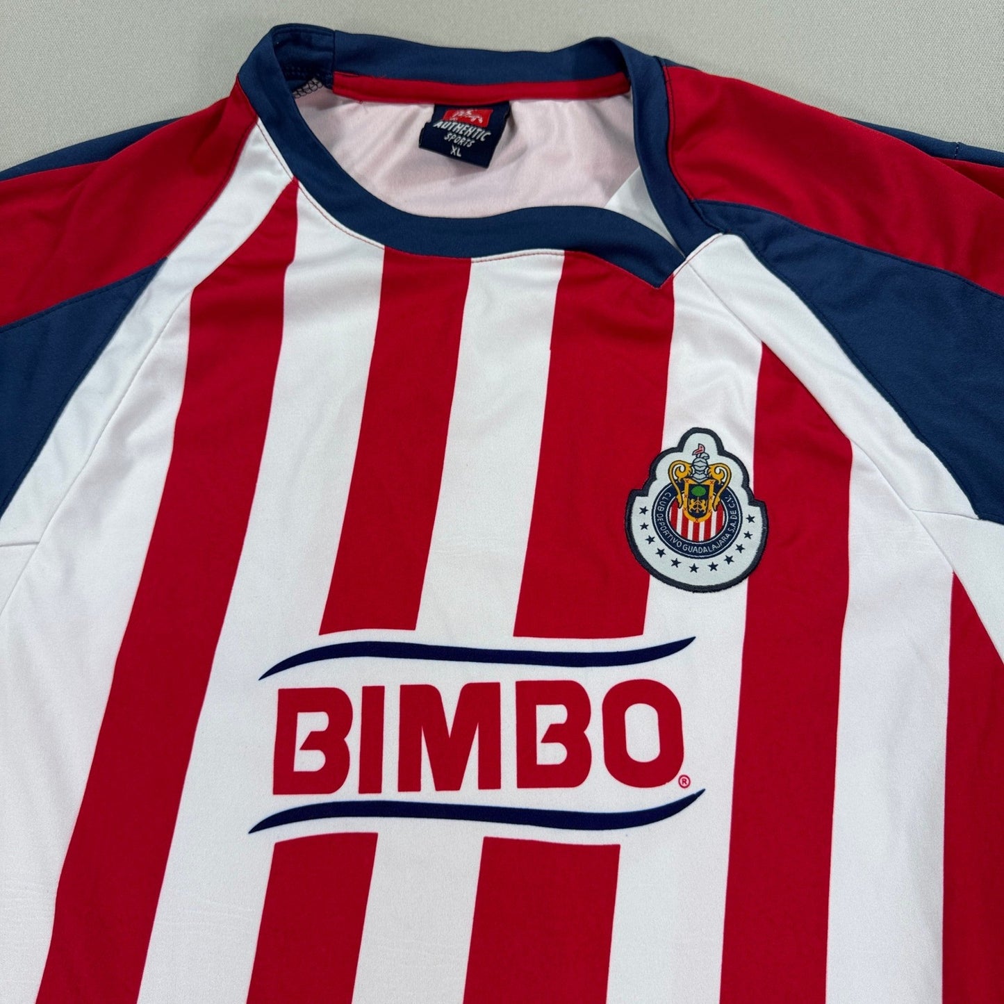 Chivas De Guadalajara 2007-2008 Bimbo Jersey Authentic Sports mens XL