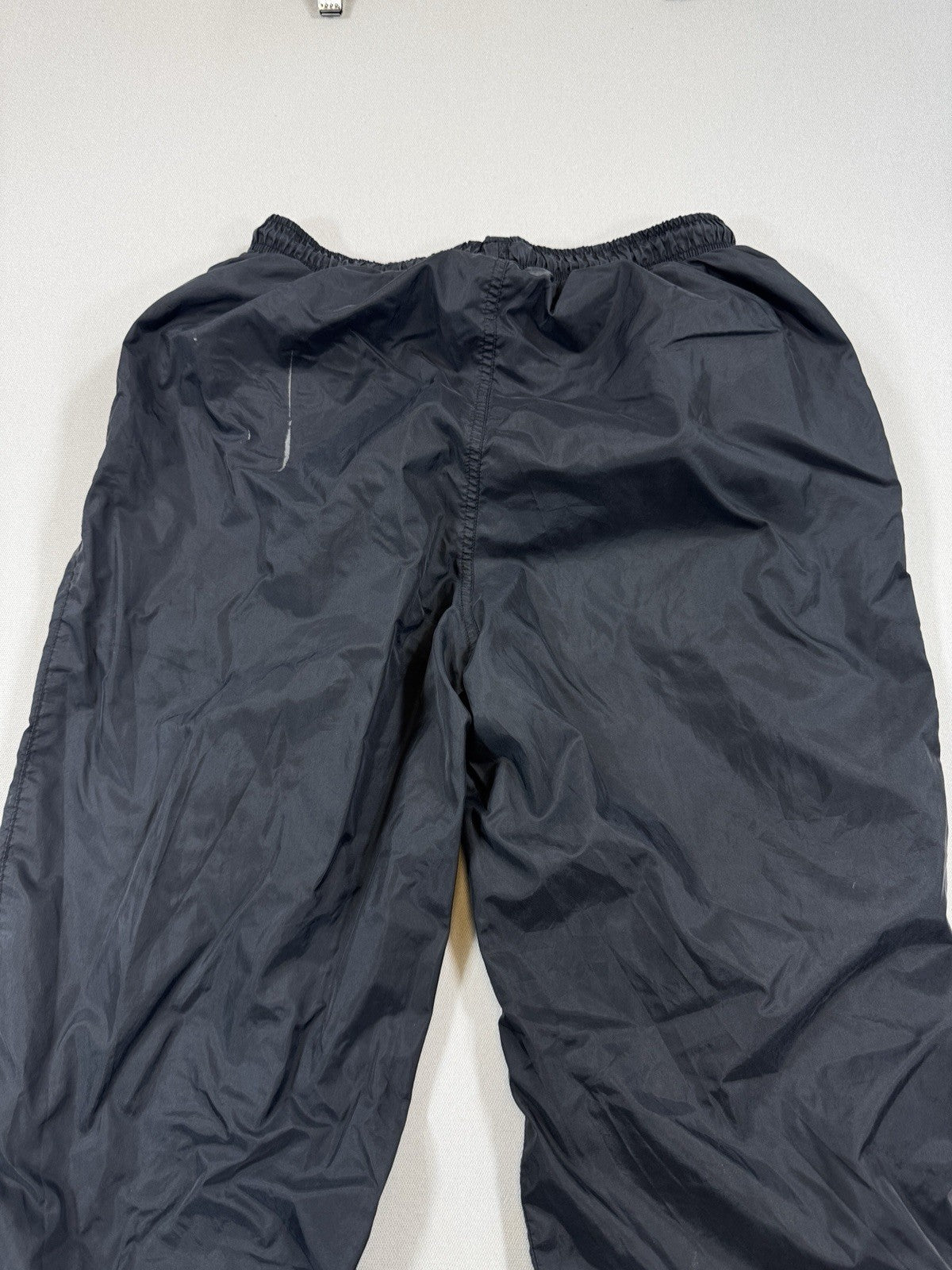 Vintage 90s Adidas Track Pants mens Medium Black Windbreaker Y2K Baggy Lined