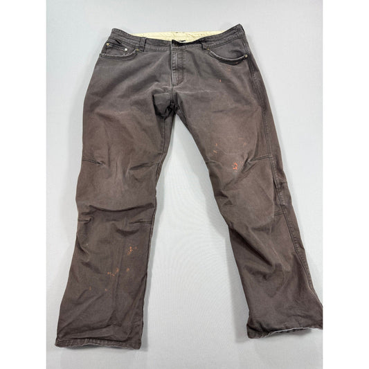 2PCS Kuhl Free Rydr Pants Men's 38x32 Brown Carpenter Relaxed Fit Distressed