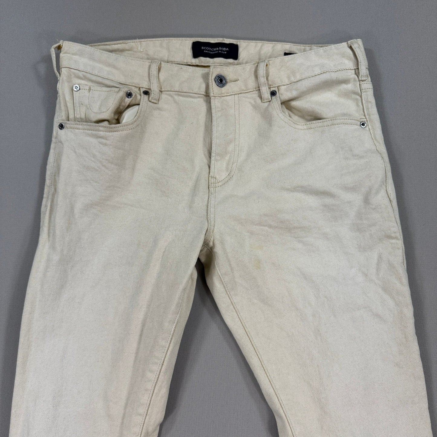 3x Scotch & Soda Jeans Skinny Fit Stretch Denim mens 32x32 Gray Blue Beige