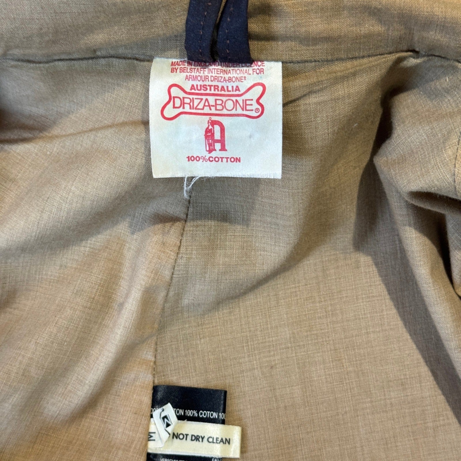 Driza Bone Vintage Australian Coat Waxed Oilskin mens Medium Duster Dark Brown