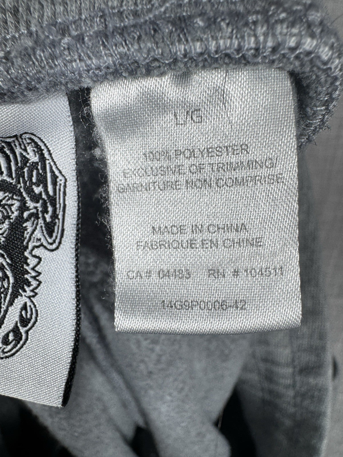 Gas Monkey Garage Sweatpants Y2K Gray Mens Large