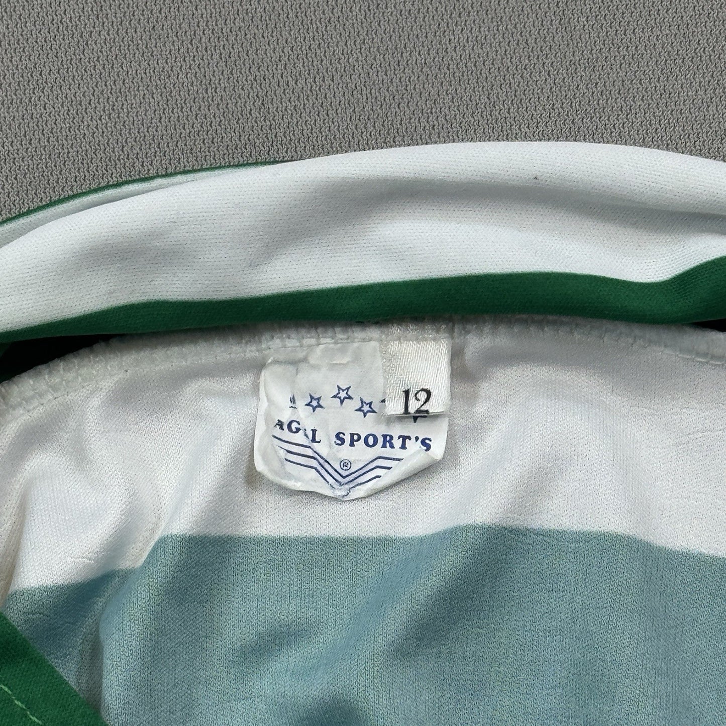 Agil Sports Jersey 90's Sporting Lisbon Home Football Mens Sz 12 Striped