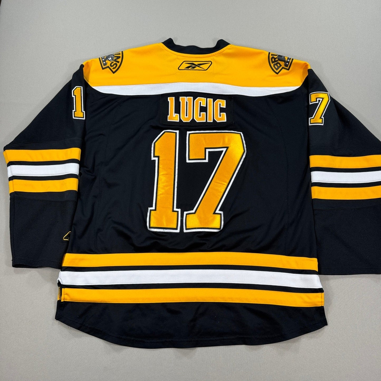 Boston Bruins Milan Lucic Reebok Jersey Size 2XL NHL Embroidered Patch