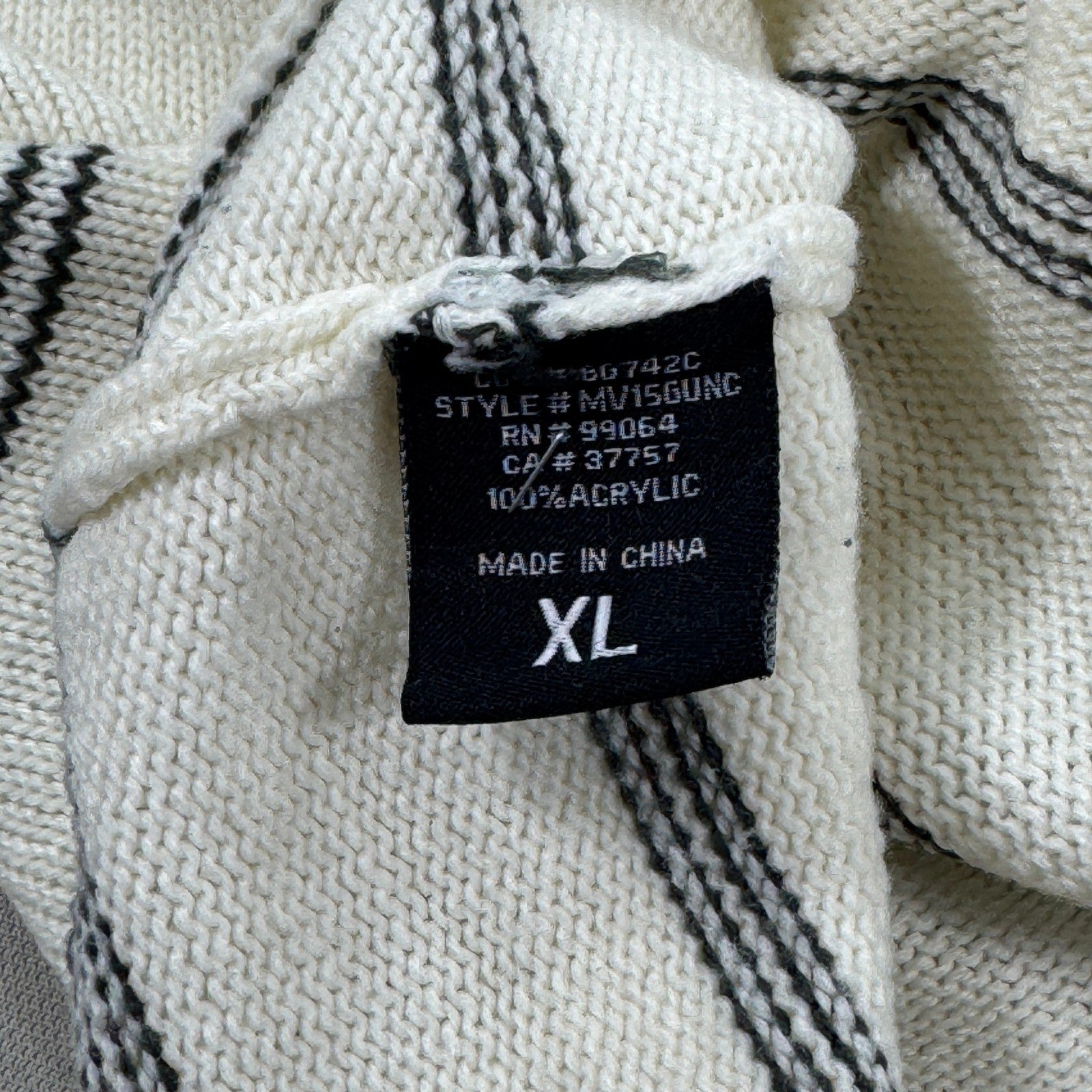 Vintage Billabong Jumper Knit Sweater mens XL Cream Black Embroidered Logo Y2K