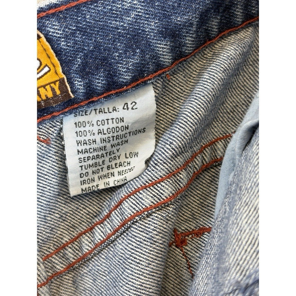 Enyce Jean Shorts Y2K Mens Size 42 Blue Denim 90s Hip Hop Skater Wide Leg