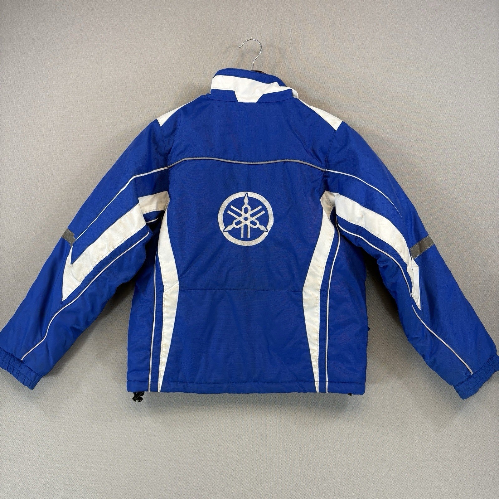 Yamaha Racing Paddock Blue Jacket Button Up Full Zip Youth Medium