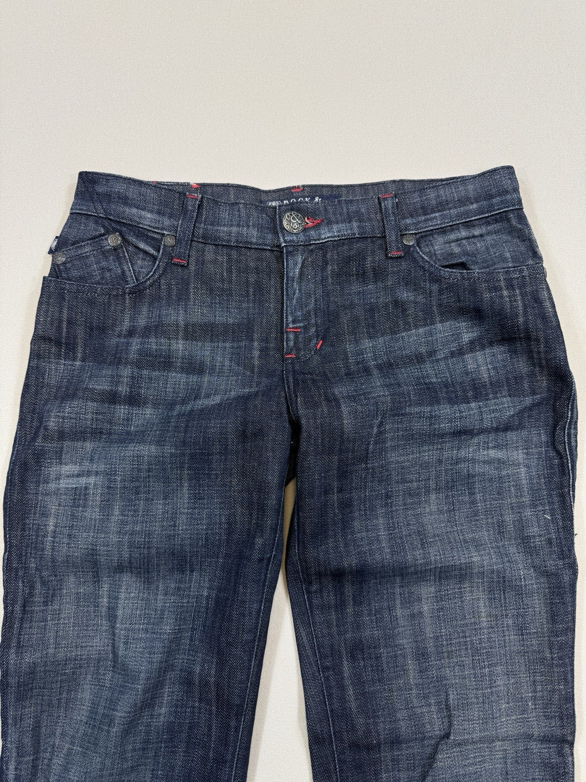 Rock & Republic Authentic Kasandra Bootcut Jeans Womens Sz 28 Denim Dark Wash