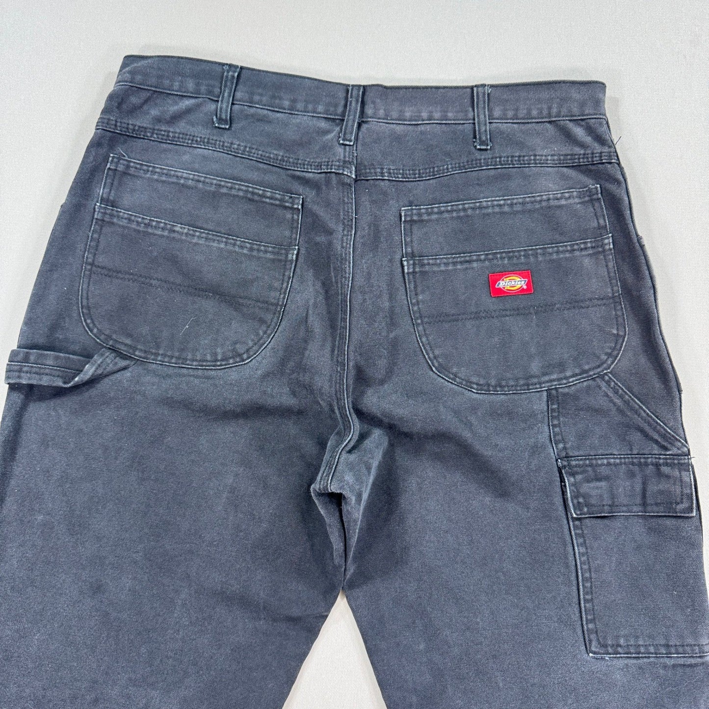 Dickies Carpenter Pants Loose Fit Double Knee Denim Jeans mens 36x29 Dark Wash