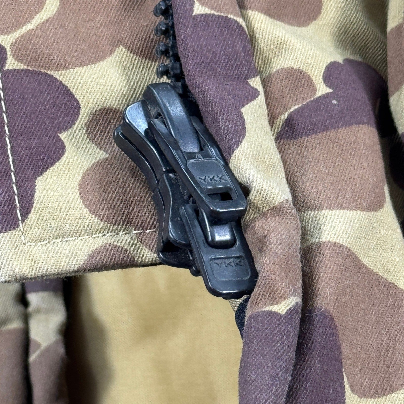 Vintage Mustang Buoyant Jacket Outerwear mens XL Camo Tan Floater Coat Hunting