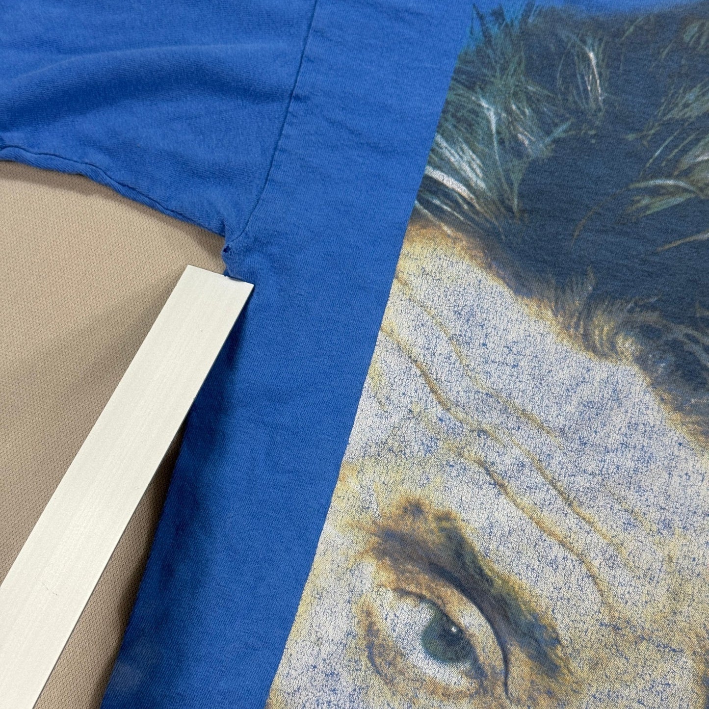 Vintage Rod Stewart Back to His Roots Music Concert T-Shirt mens XL Blue RARE