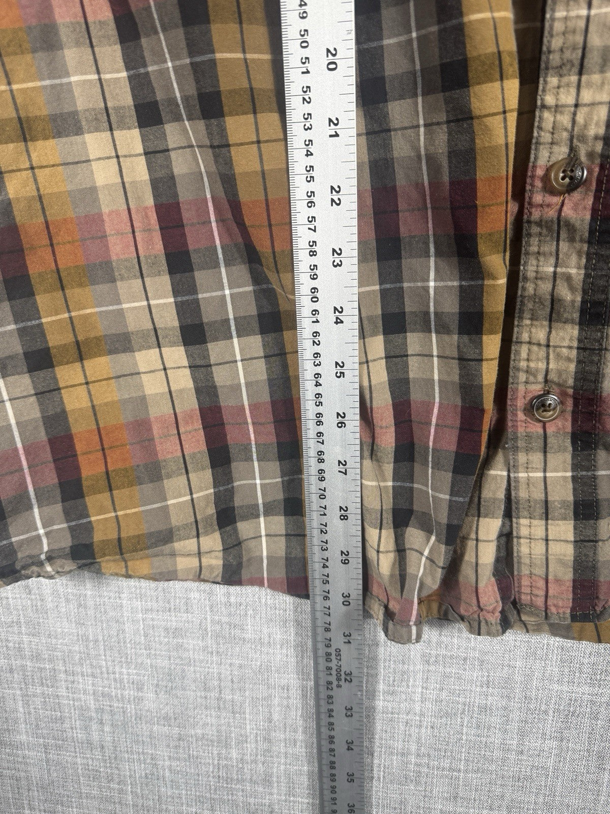 CE Schmidt Workwear Button Down Flannel Plaid Shirt Mens Size 3XL