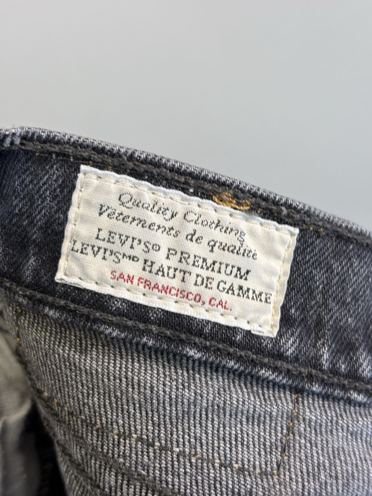 Levi’s Premium Big E Wedgie Straight Red Tab Jeans Womens 25x26 Button Fly