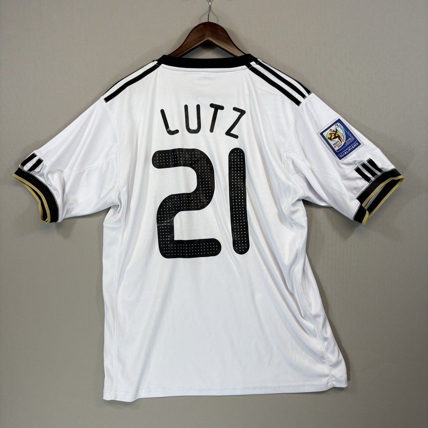 Adidas Germany 2010 Home Football Soccer White Jersey mens Large