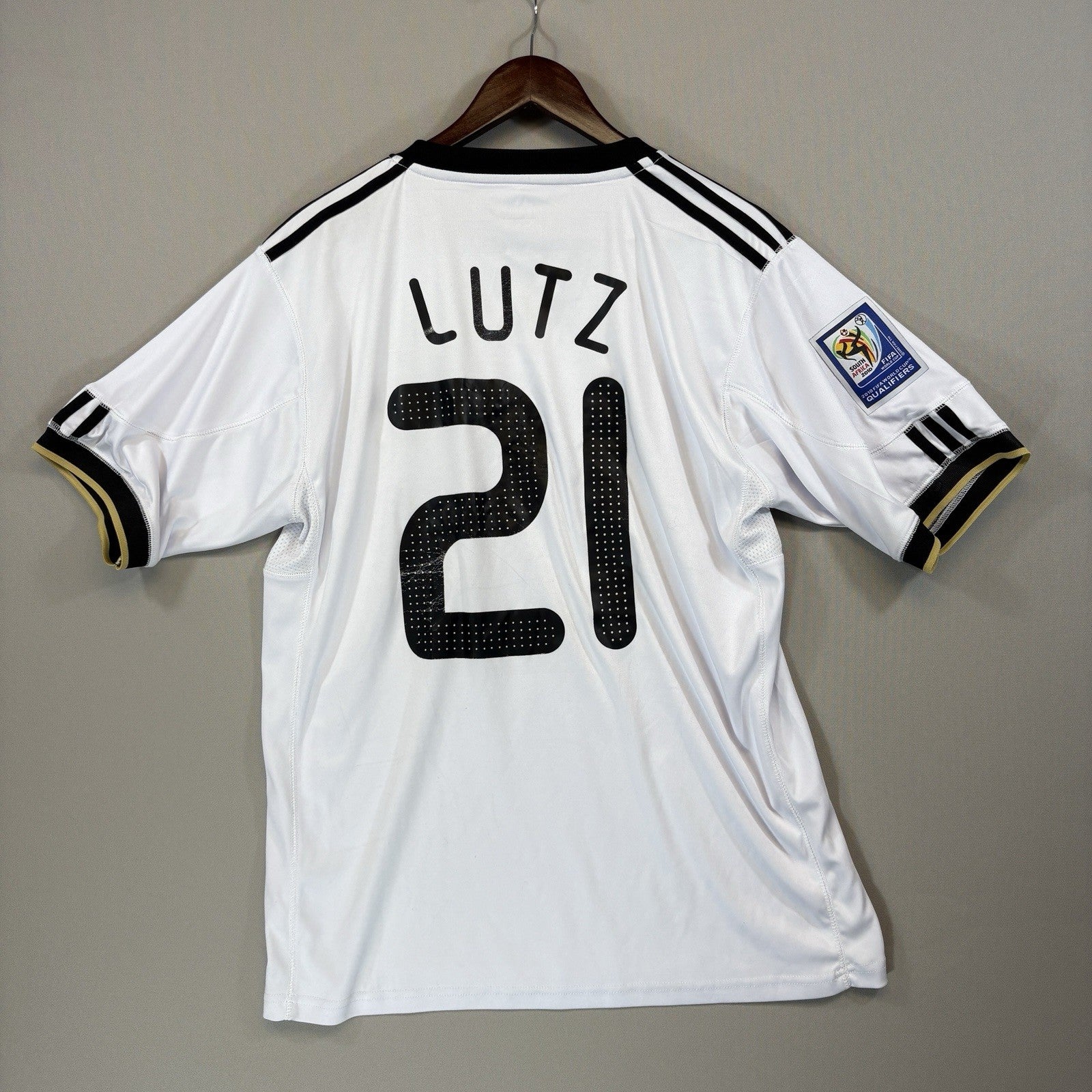 Adidas Germany 2010 Home Football Soccer White Jersey mens Large