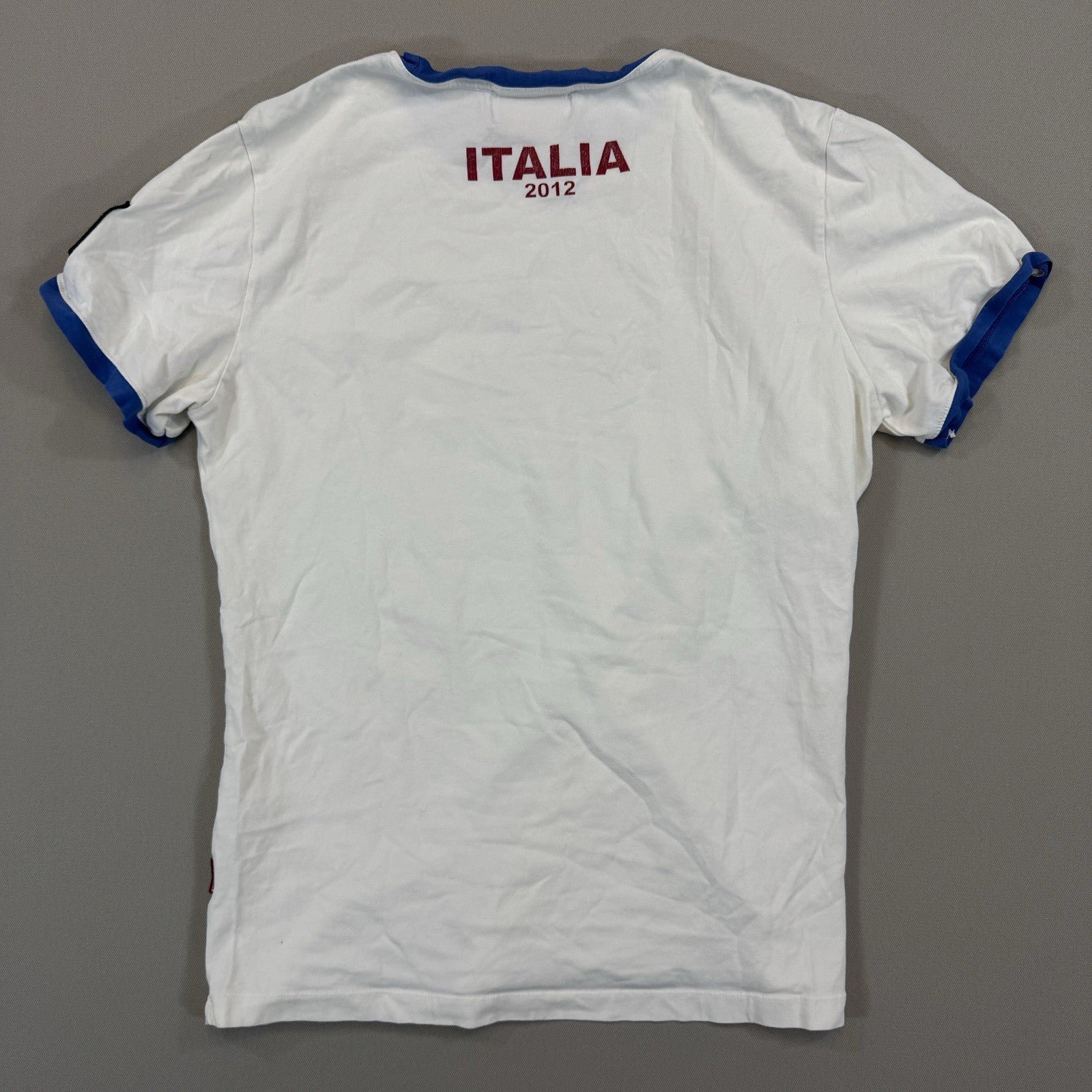Carlsberg Italy 2012 Football Shirt Youth 2XL White Jersey Made in Italy