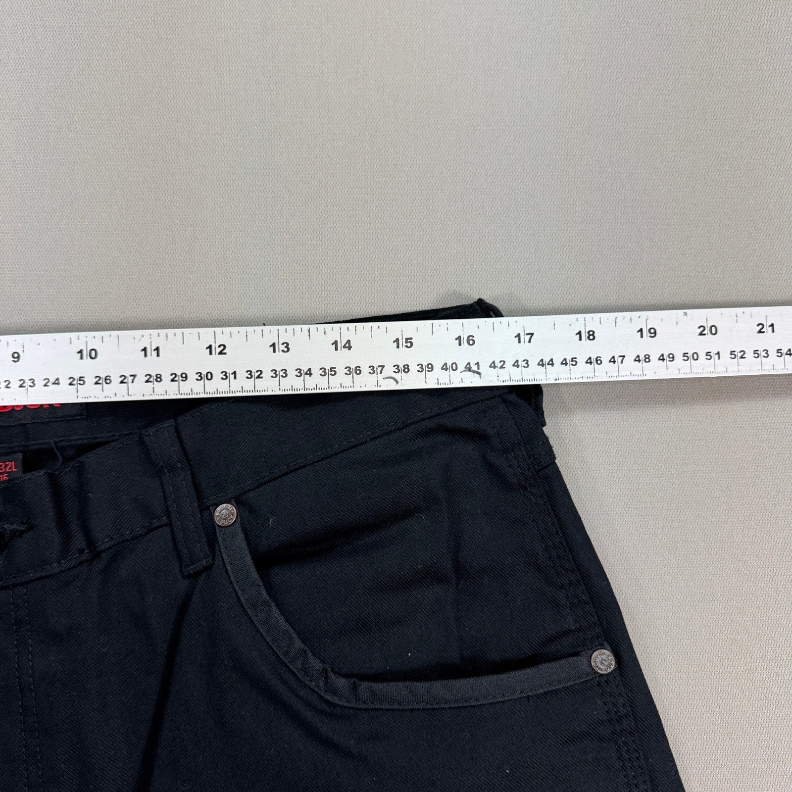 NWT Tough Duck Cargo Pants Relaxed Fit Flex Twill mens 36x32 Black Baggy