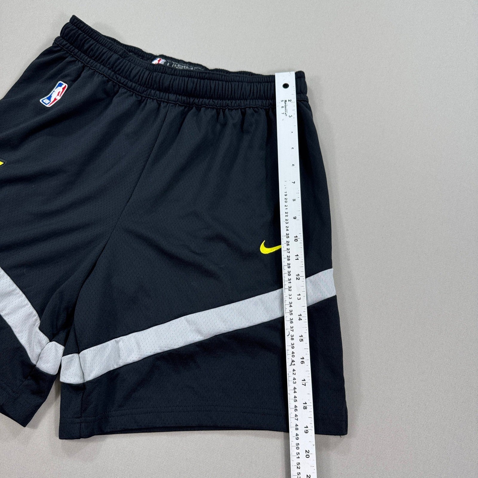 Nike NBA Utah Jazz Authentic Shorts mens Large Black Basketball Team Drawstring