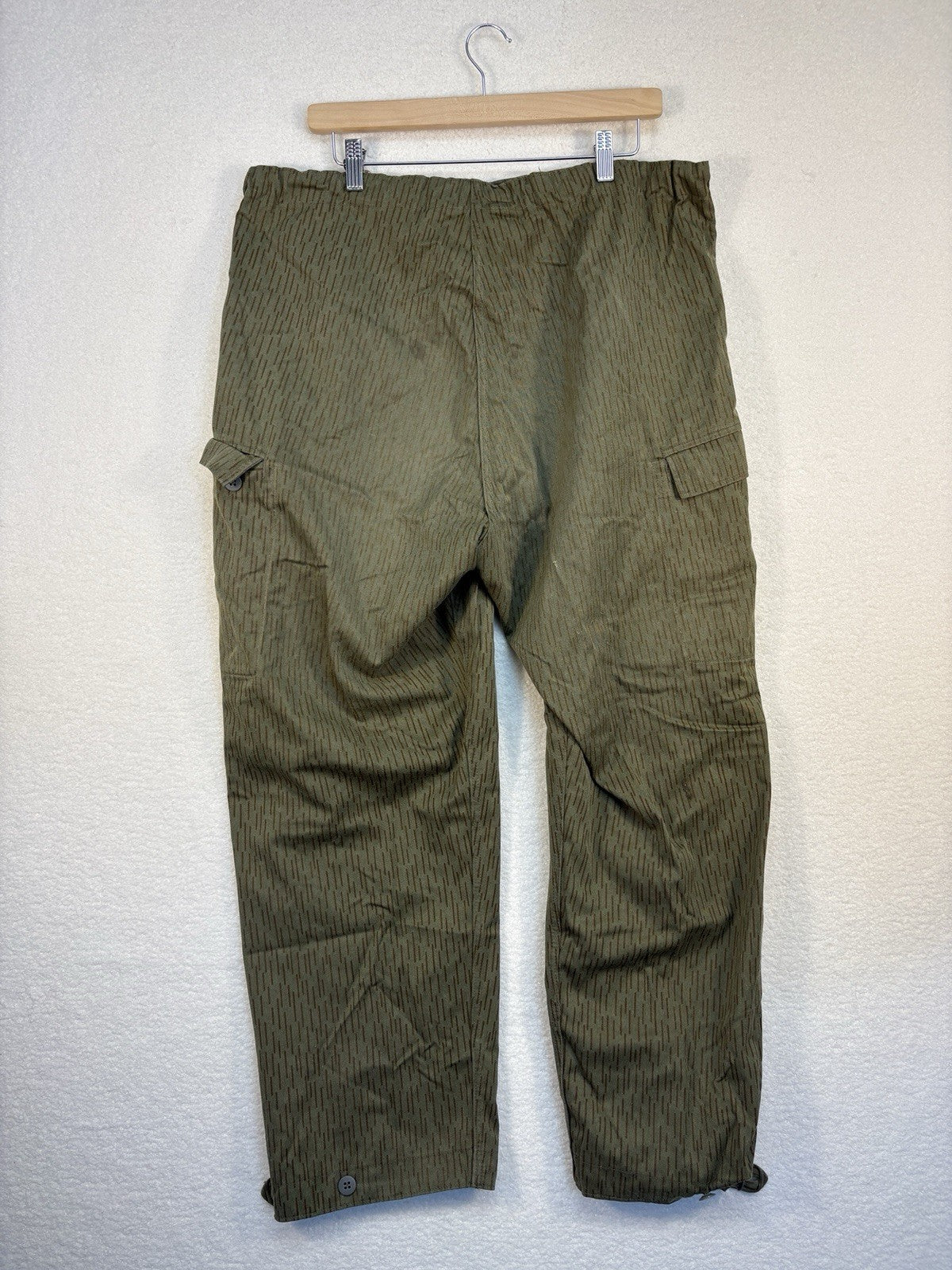 DDR Strichtarn Camo East German Raindrop Army Field Pants  Size L Short Seam