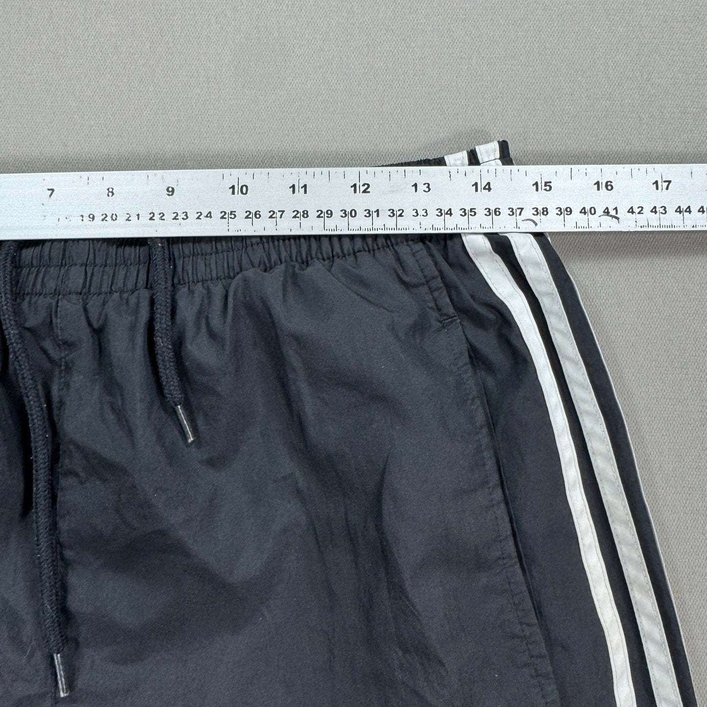 Vintage Adidas Track Pants Mens Small Black Ankle Zipped Drawstrings Trefoil Y2K