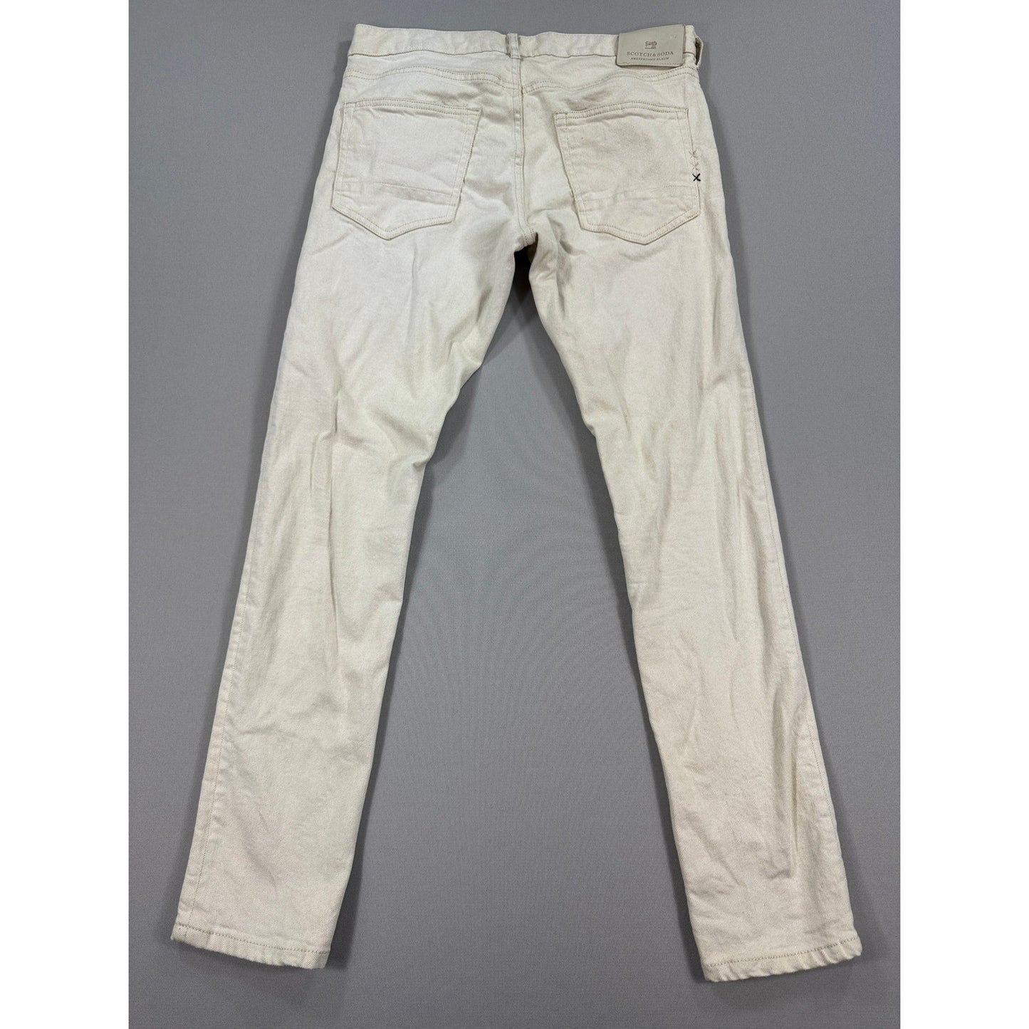 3x Scotch & Soda Jeans Skinny Fit Stretch Denim mens 32x32 Gray Blue Beige