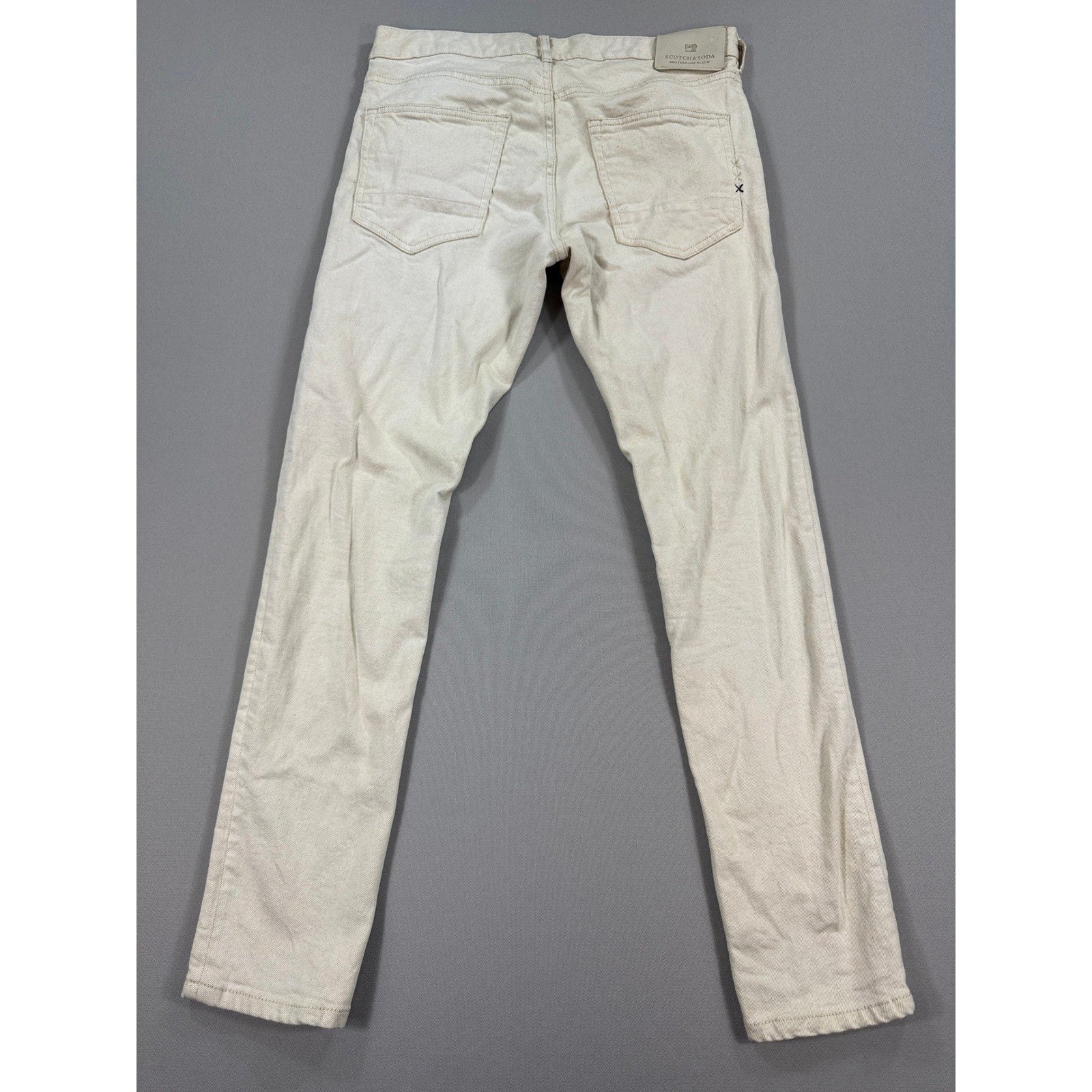 3x Scotch & Soda Jeans Skinny Fit Stretch Denim mens 32x32 Gray Blue Beige