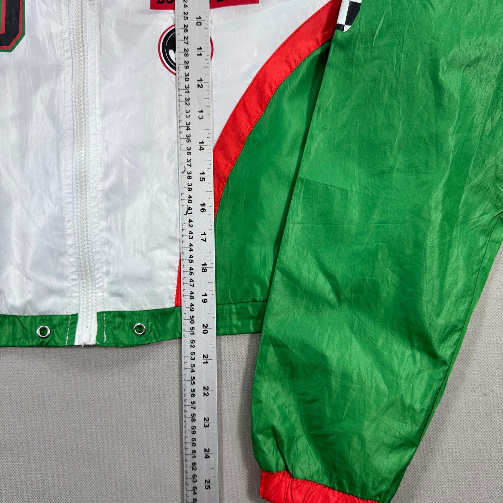 Mountain Dew Bomber Jacket Womens Large Crop Lightweight Windbreaker