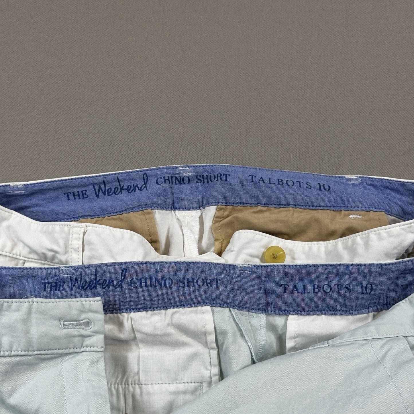 Talbots The Weekend Chino Shorts Womens Size 10 Lot of 2 Classic Fit