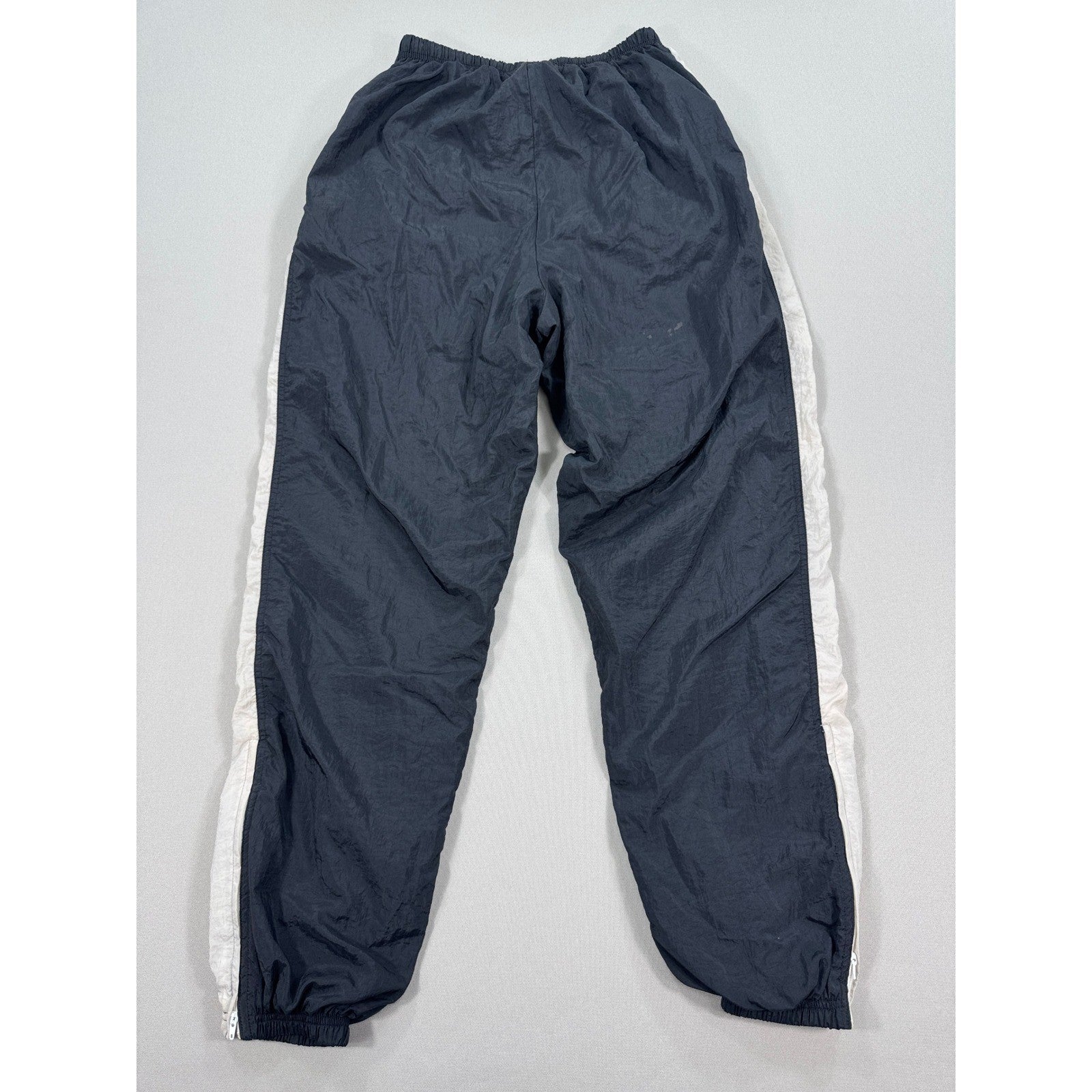 Vintage 90s Nike Windbreaker Pants Youth Large Ankle Zip Lined Drawstring