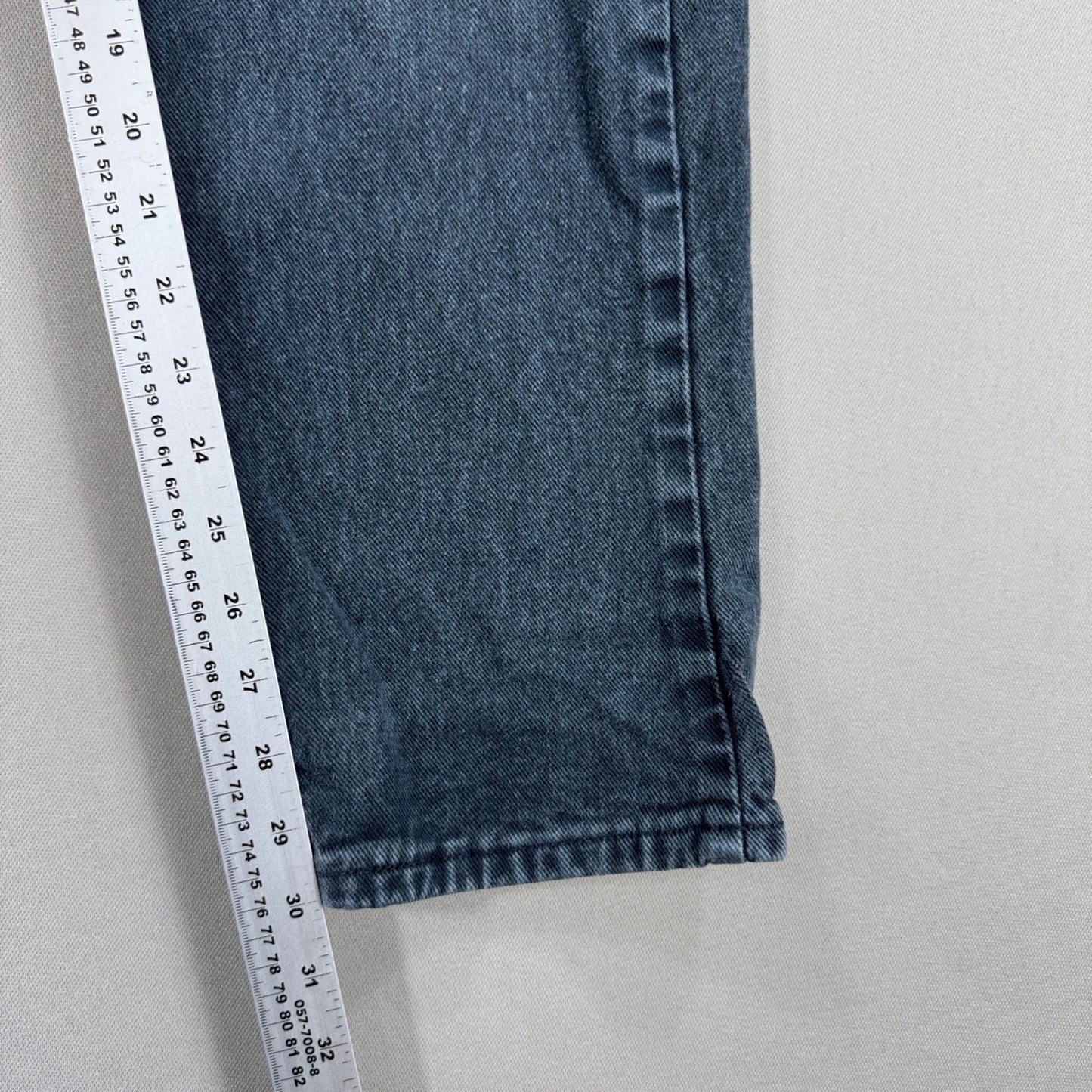 Levi's Silver Tab Jeans Men's 28x30 Black Loose Fit Dark Wash Straight Leg Baggy