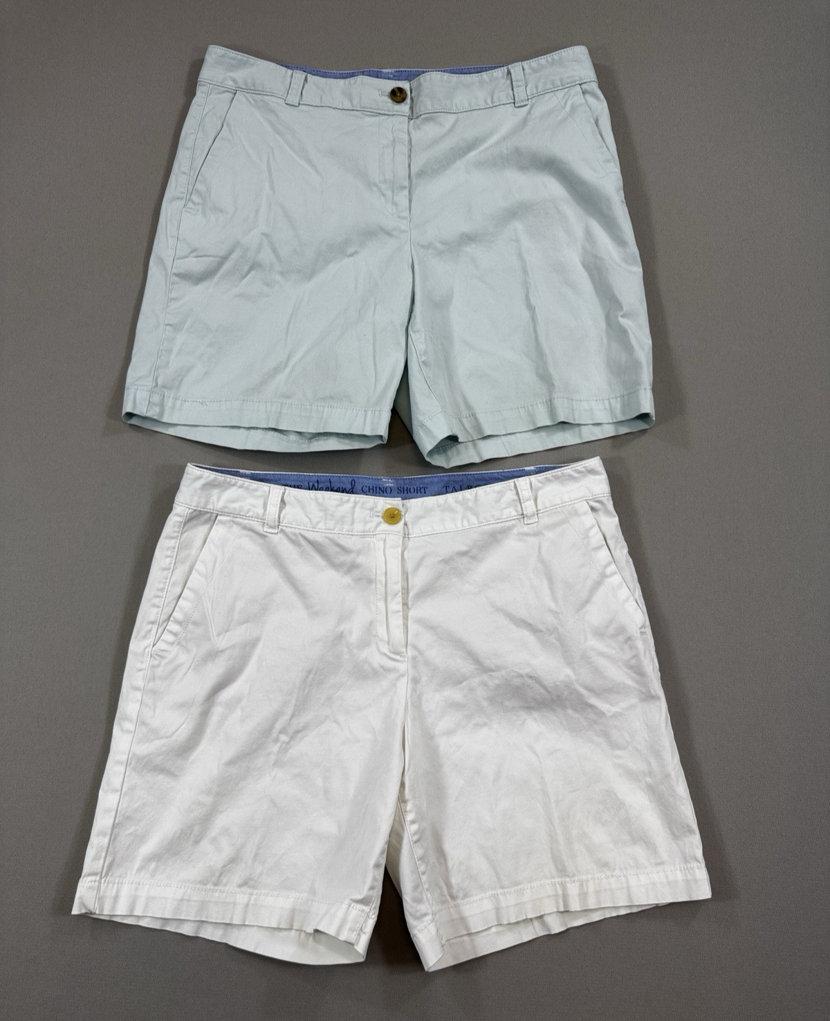 Talbots The Weekend Chino Shorts Womens Size 10 Lot of 2 Classic Fit