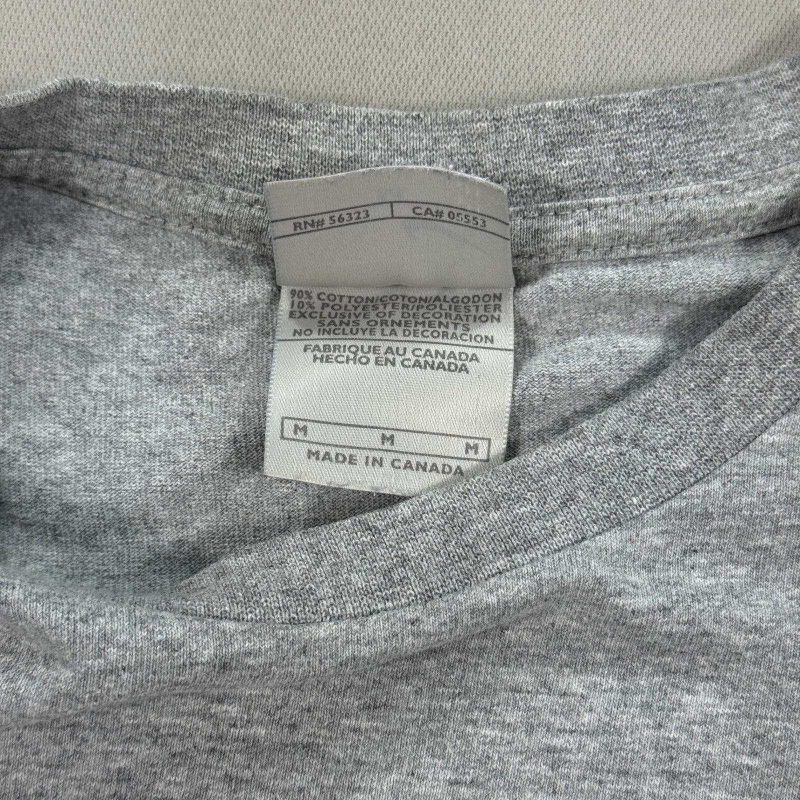 Vintage Nike There Is No Finish Line T-Shirt Mens Medium Gray Made In Canada Y2K