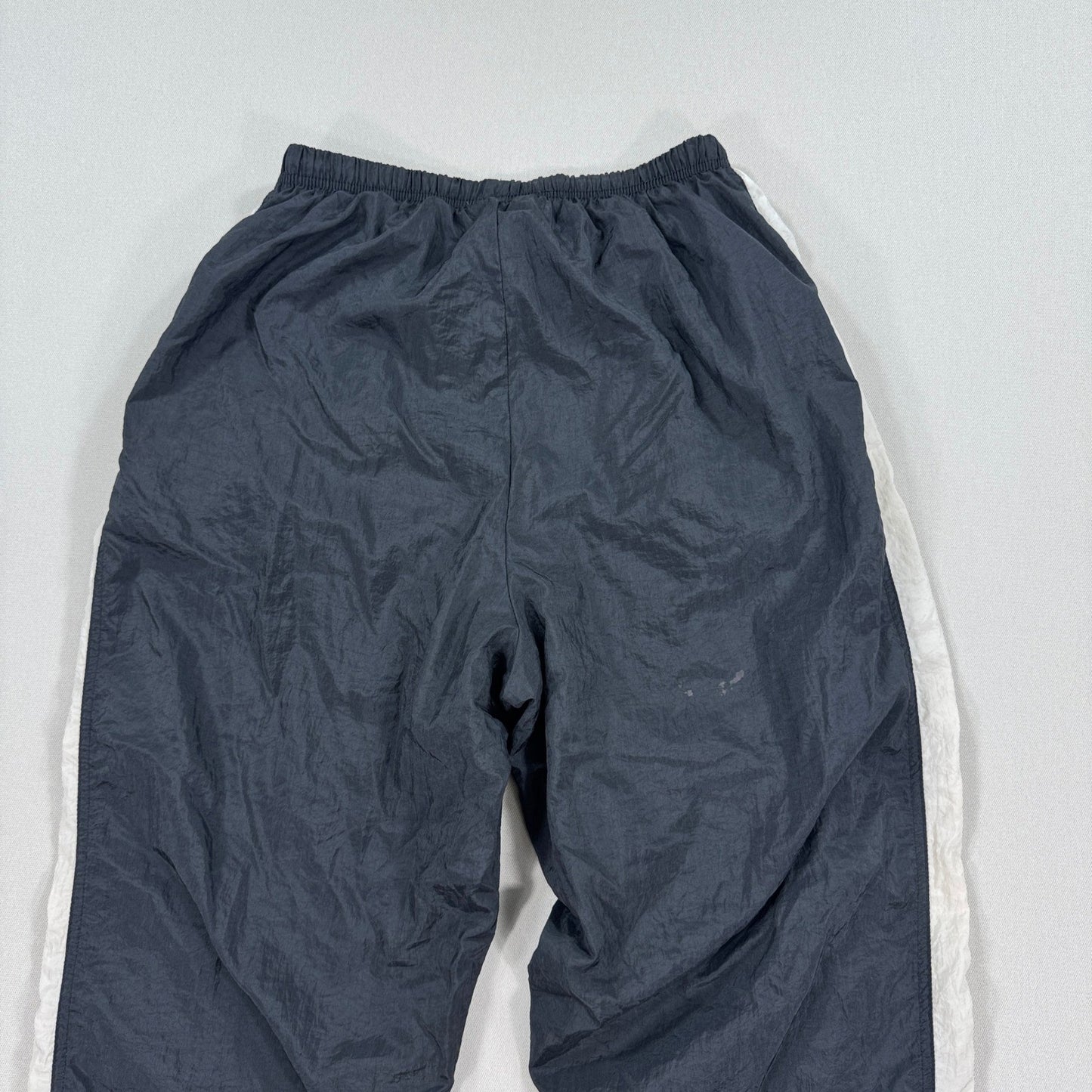 Vintage 90s Nike Windbreaker Pants Youth Large Ankle Zip Lined Drawstring