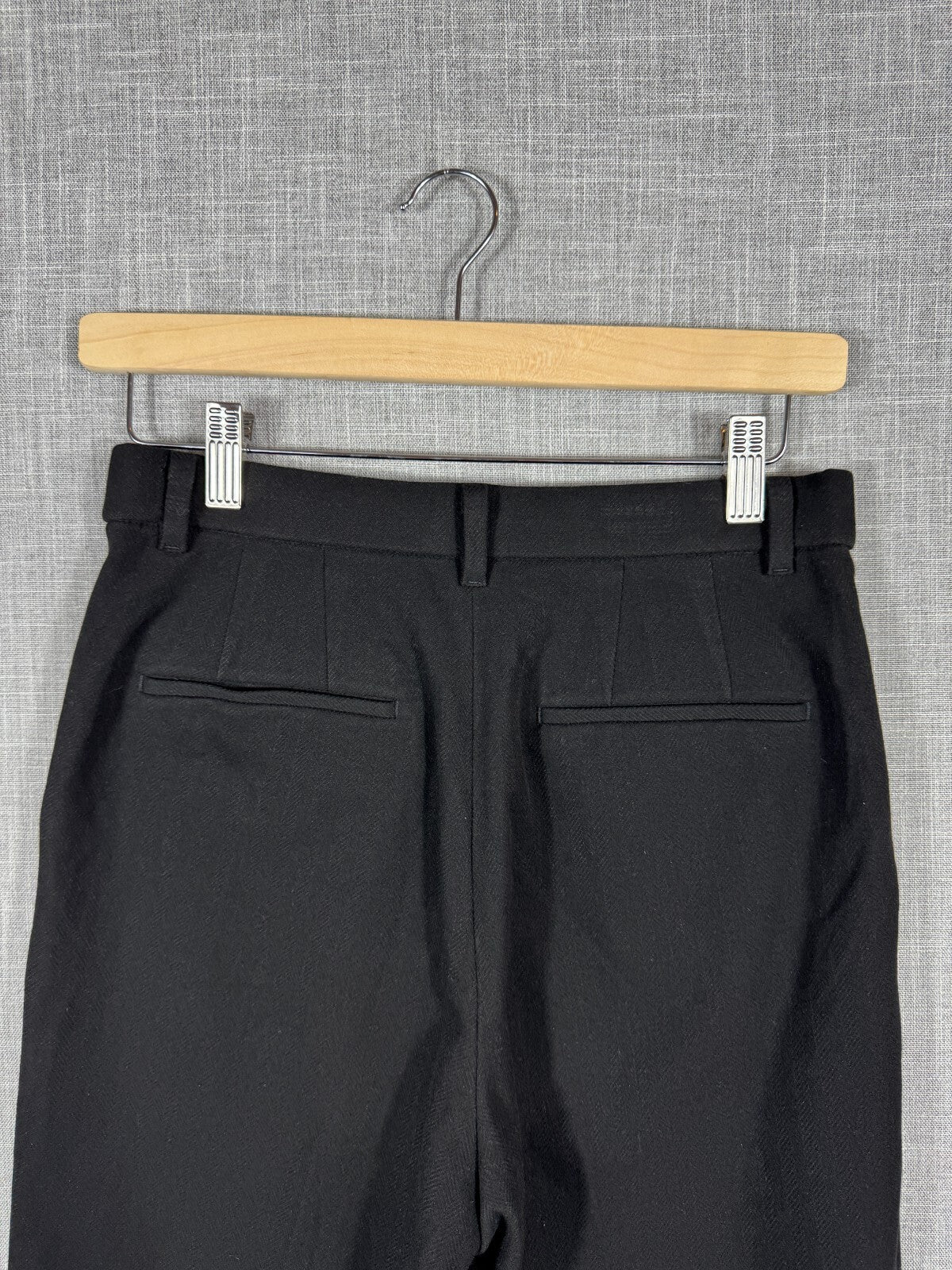 Uniqlo Womens Suit Trousers Large Black Polyester - Rayon Spandex Dress Pants