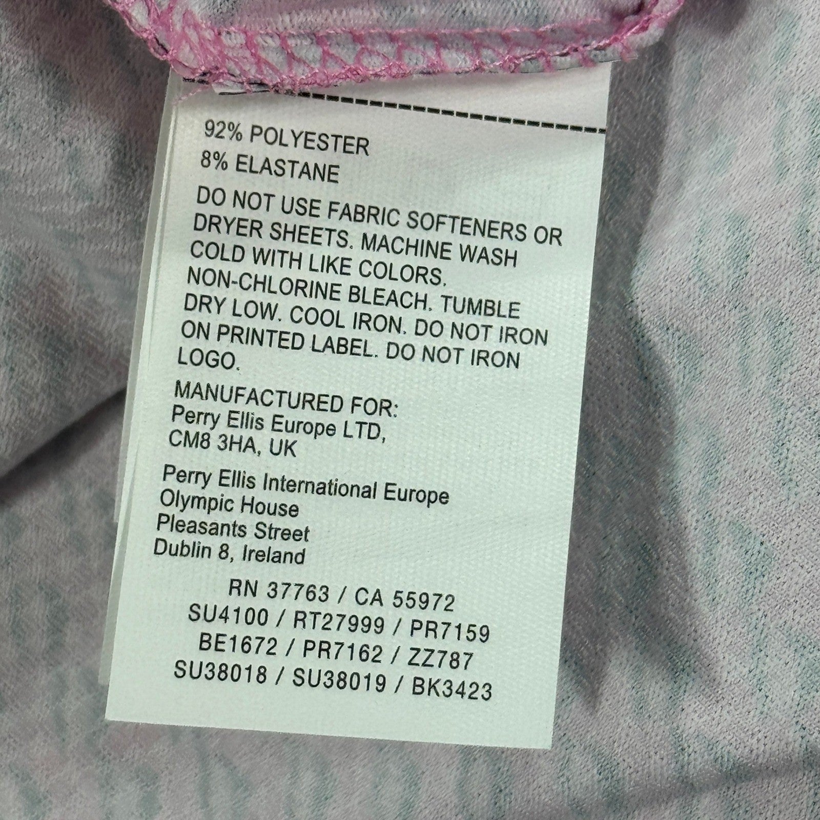 PGA Tour Pro Series Golf Polo Shirt Mens Large Pink Performance Athletic Stretch