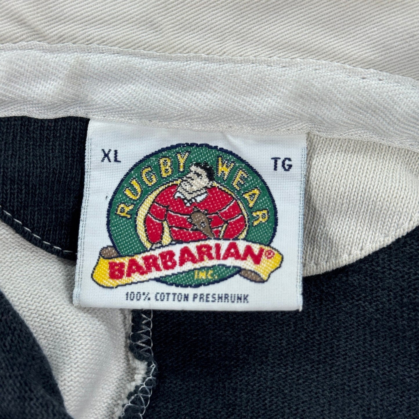 VTG Barbarian Rugby Wear Polo Shirt Sarnia Saints Football Club Mens XL Two Tone