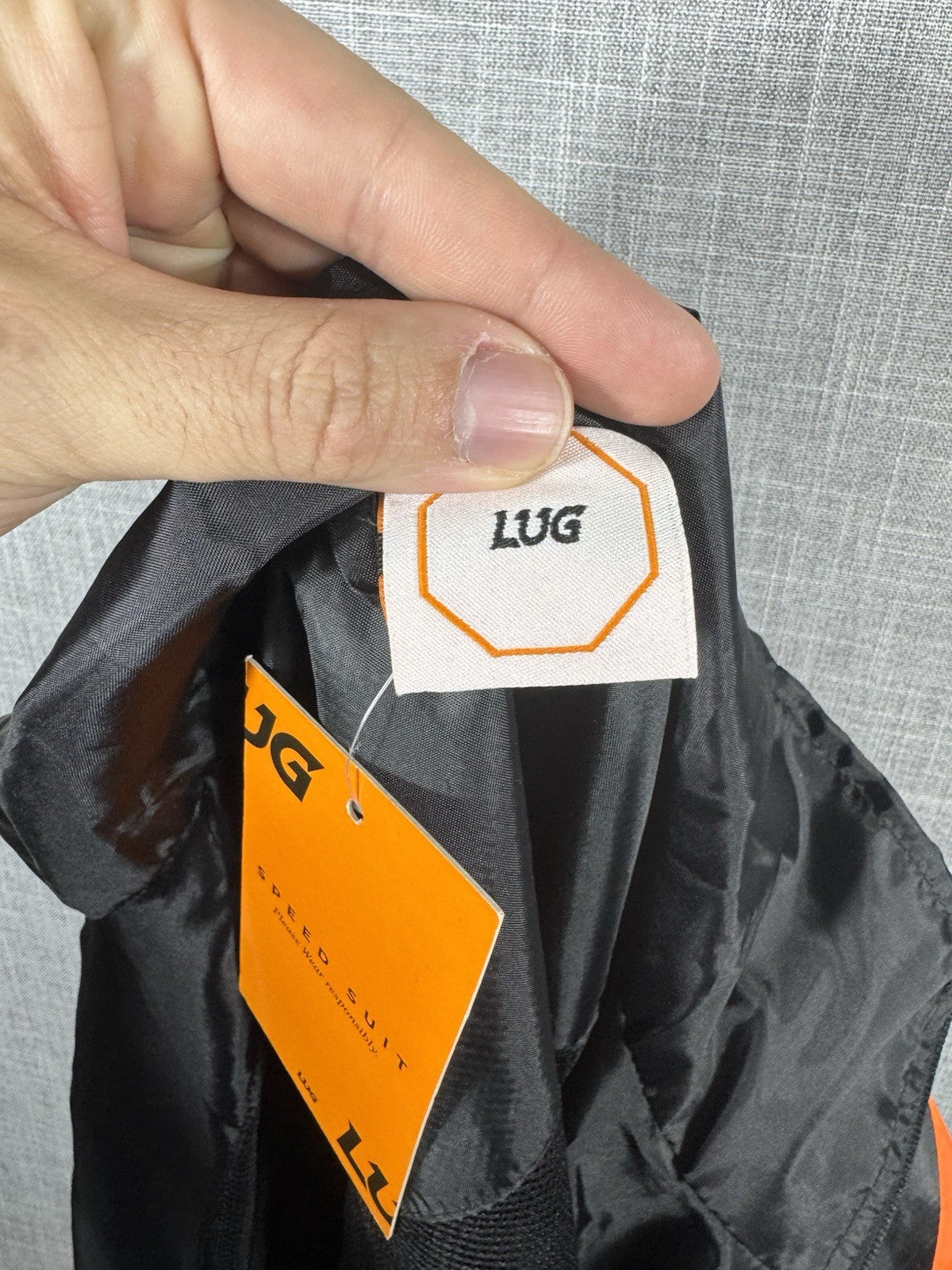 Lug Full Zip Size XL Black Windbreaker Jacket New